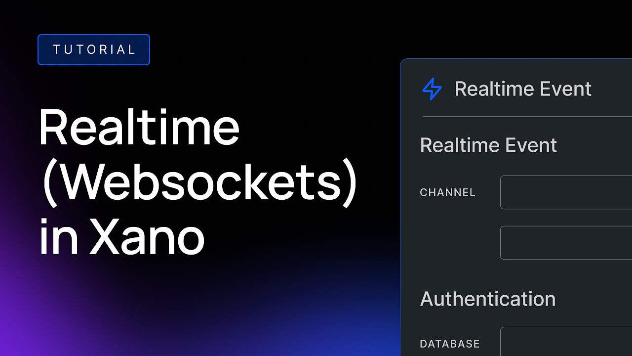 Realtime (Websockets) in Xano