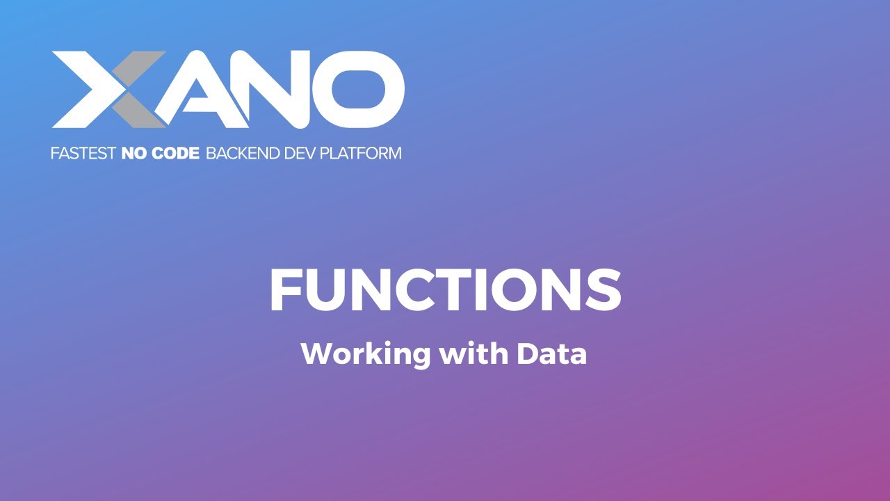 Functions: Data Transformation and Business Logic